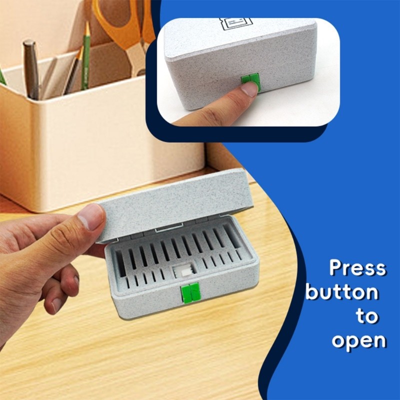 Spring Press Lock Memory Card Case Water Resistant Shockproof Memory Card