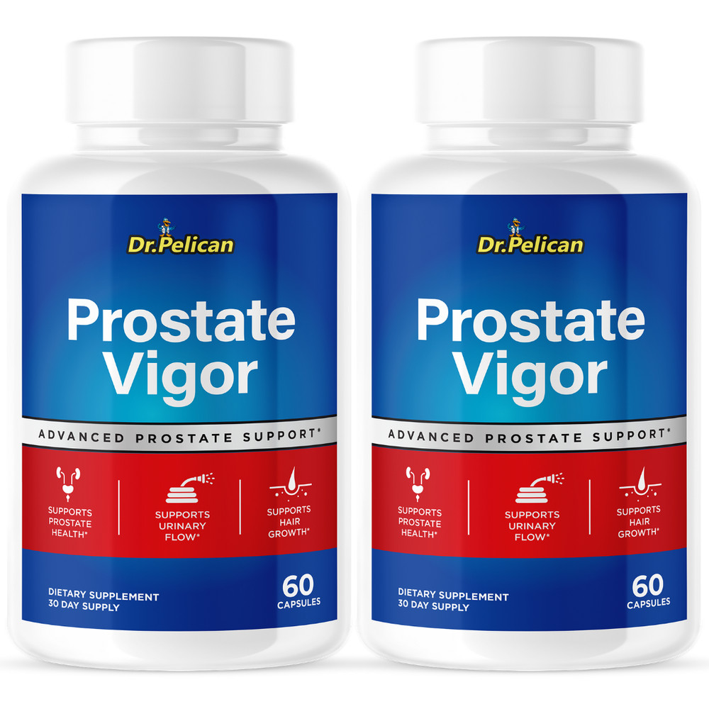 Prostate Vigor- Prostate Support- 2 Bottles- 120 Capsules