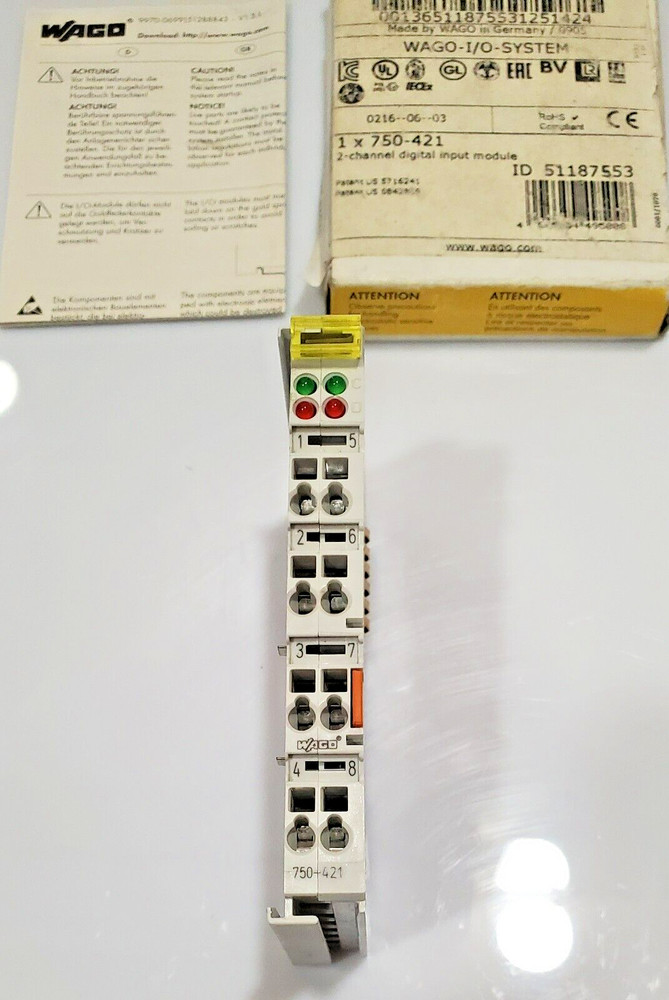 WAGO 750-421 2-Channel Digital Input Module