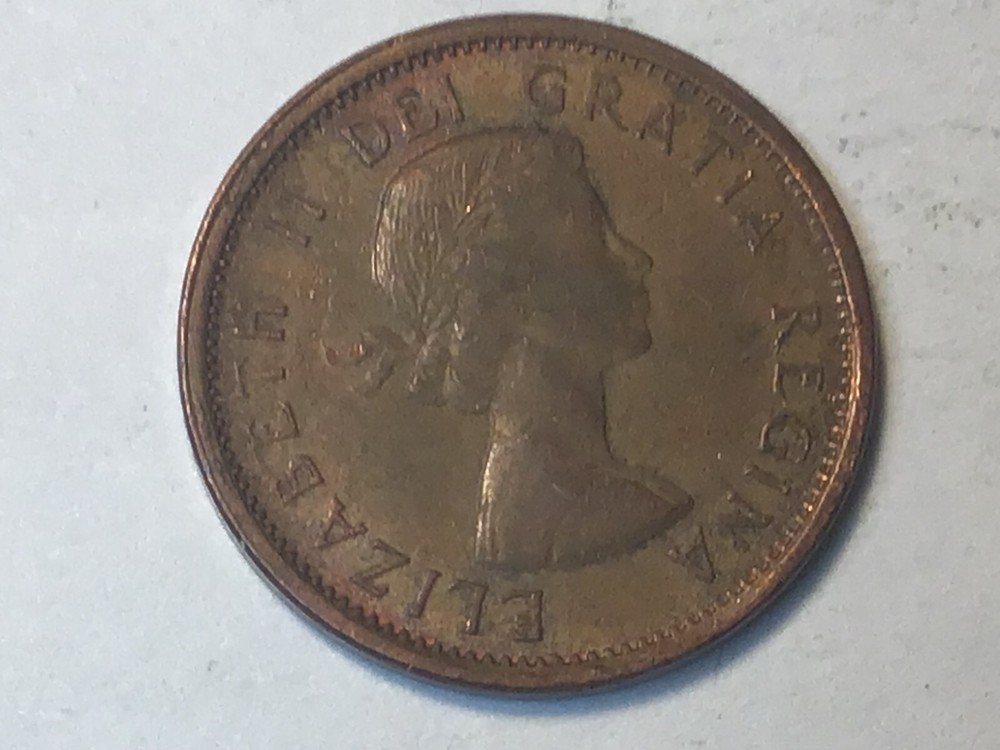 1961 Canadian One Cent Penny Canada, 1 Coin
