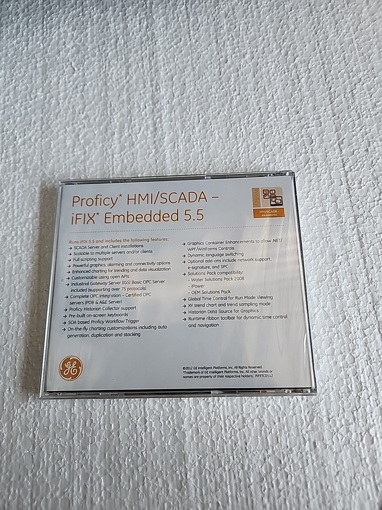 GE PROFICY HMI/SCADA iFIX EMBEDDED 5.5 SOFTWARE