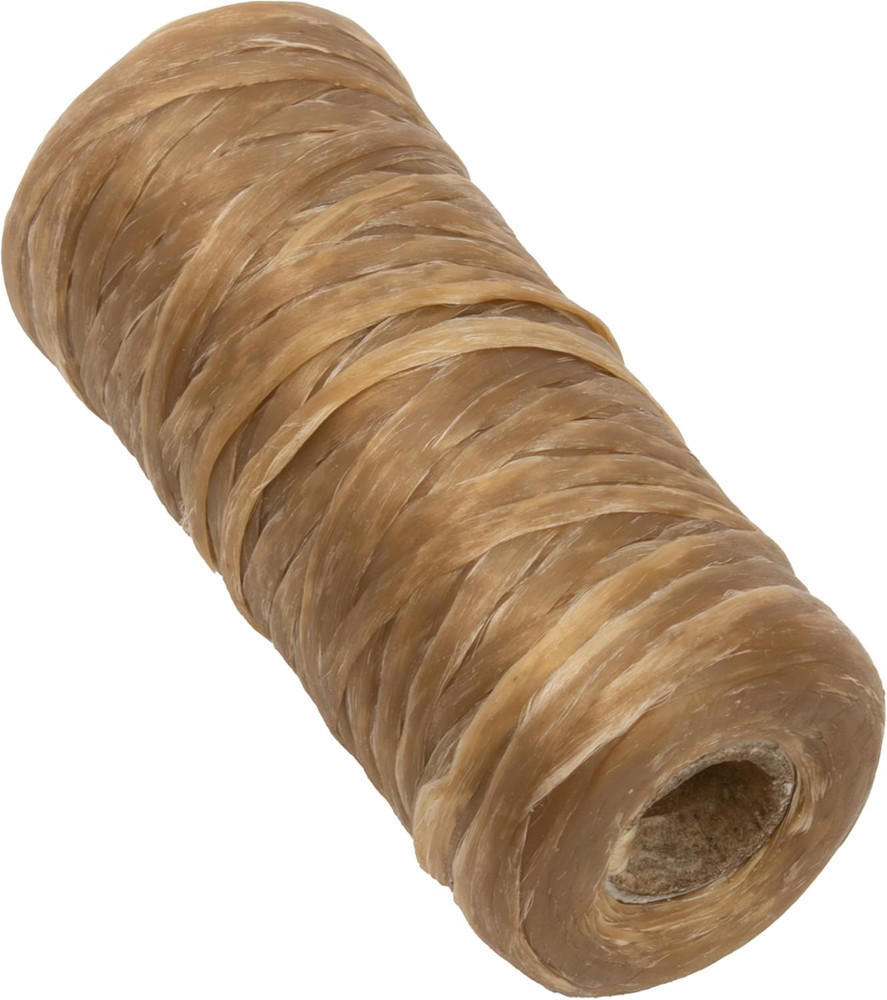 The Beadsmith Artificial Sinew Waxed Thread – Flat Polyester Craft String, Natur