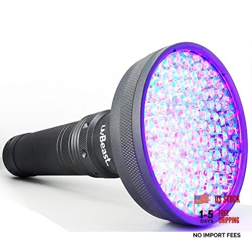 V2 - Black Light UV Flashlight with HIGH DEFINITION with Flood Effect 385