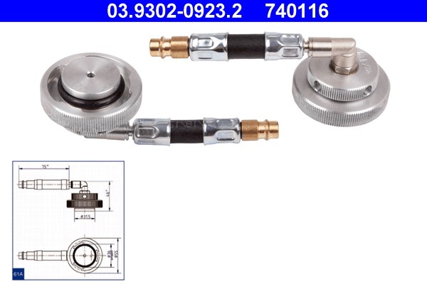Cap - brake fluid adapter