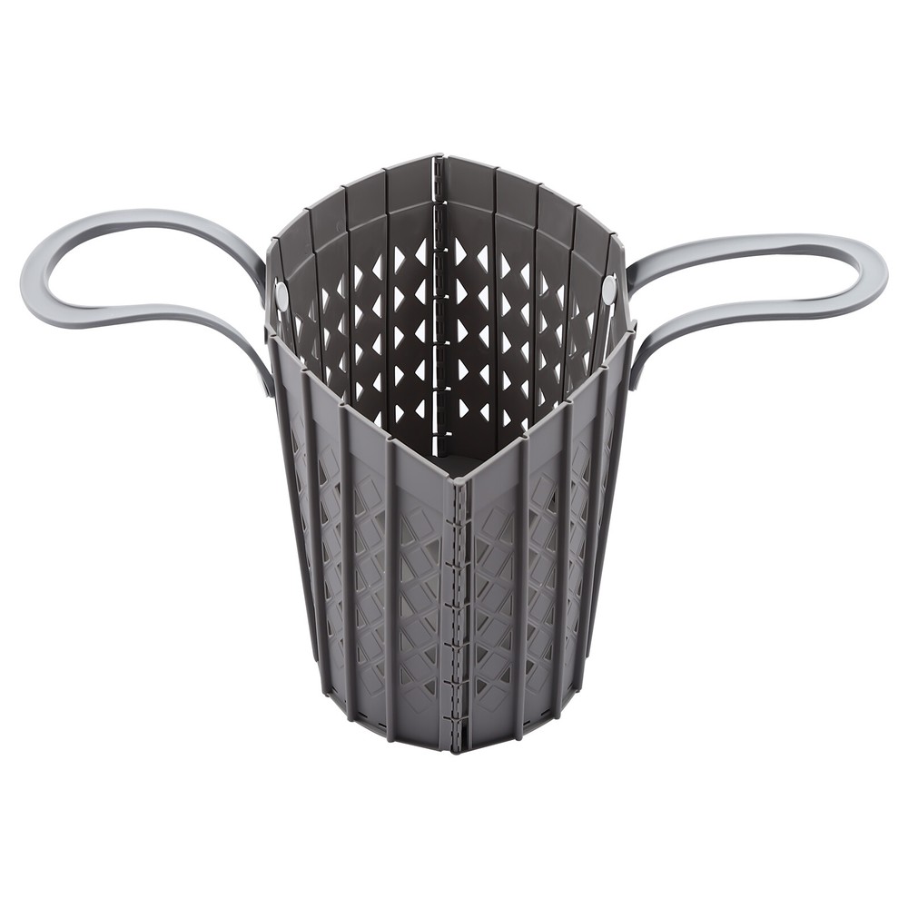 4PC Freestand Foldable Laundry Basket W/Self-adhesive Hook For Wash Laundry Room
