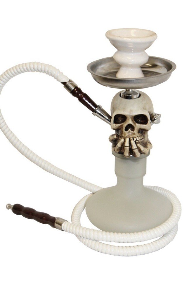 12INCH HIGH PATENTED INHALE SKULL HOOKAH WITH INTERLOCK SYSTEM