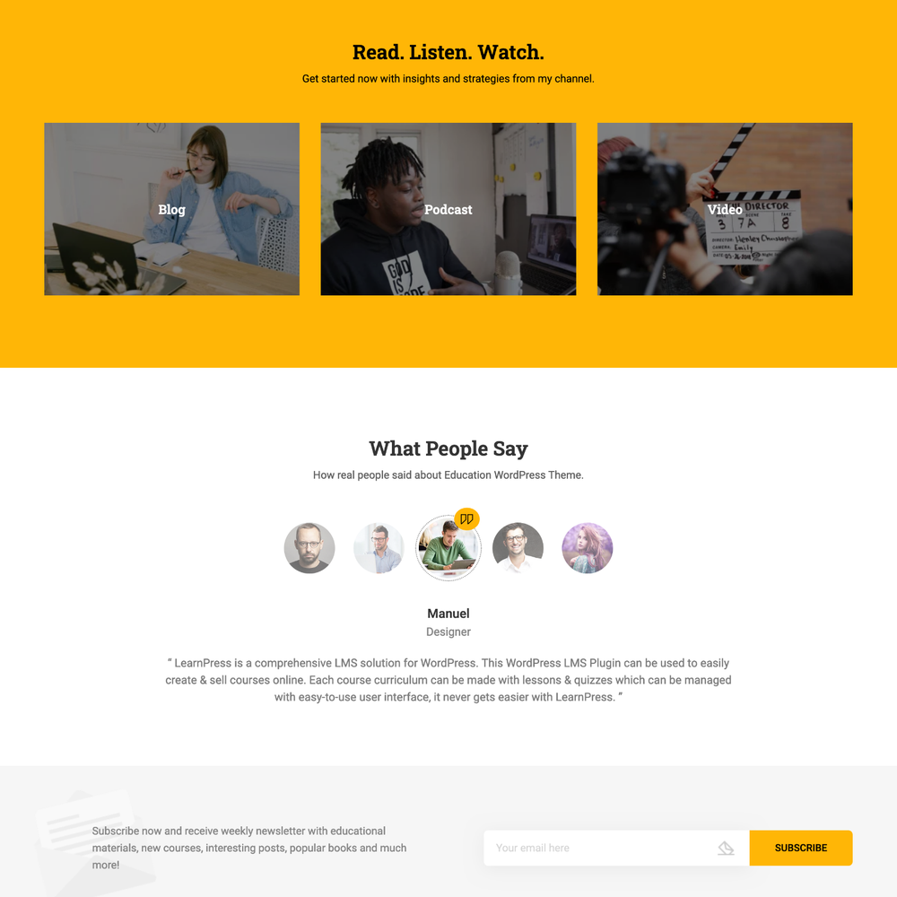 Instructor Website Design with Free VPS Web Hosting and Installation