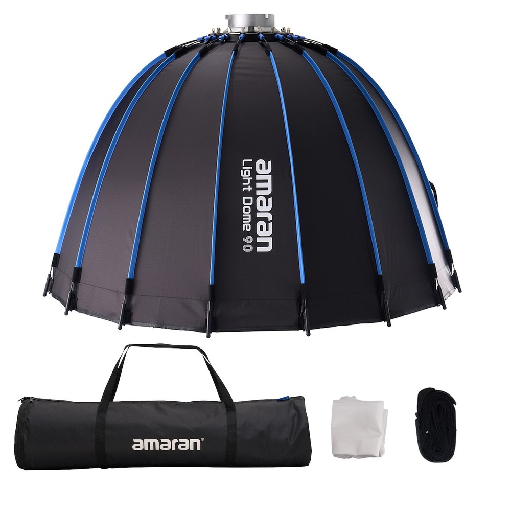 Amaran Light Dome 35.4"/90cm Parabolic Softbox Quick Release with Diffusers/Grid