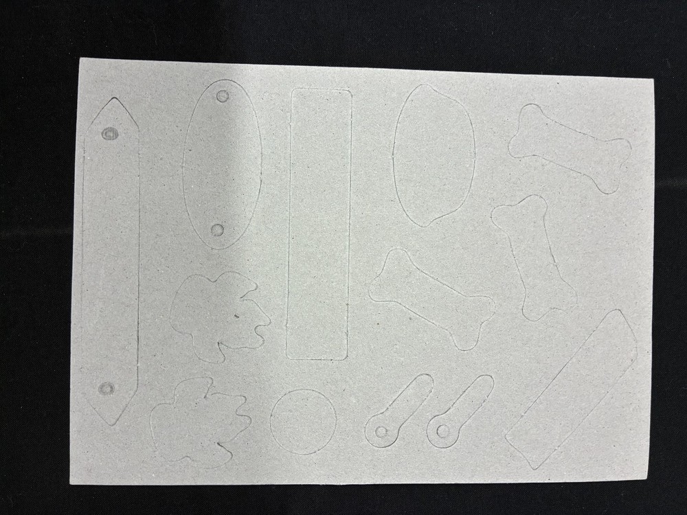 ASSORTED "DOG" CHIPBOARD EMBELLISHMENTS & BLING