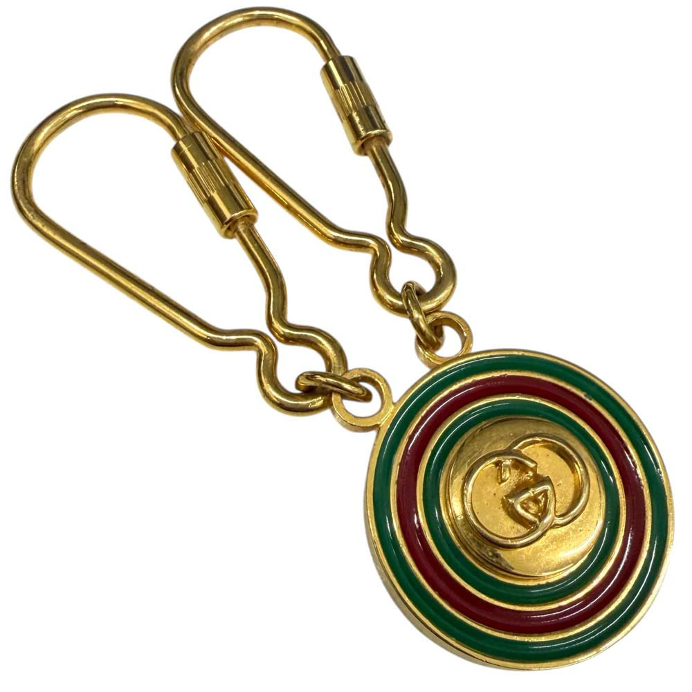 GUCCI Interlocking G key ring Authentic From Japan