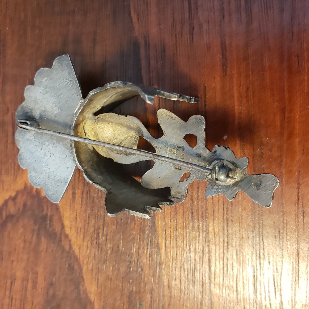 Nice antique / vintage Peruvian broche, silver?