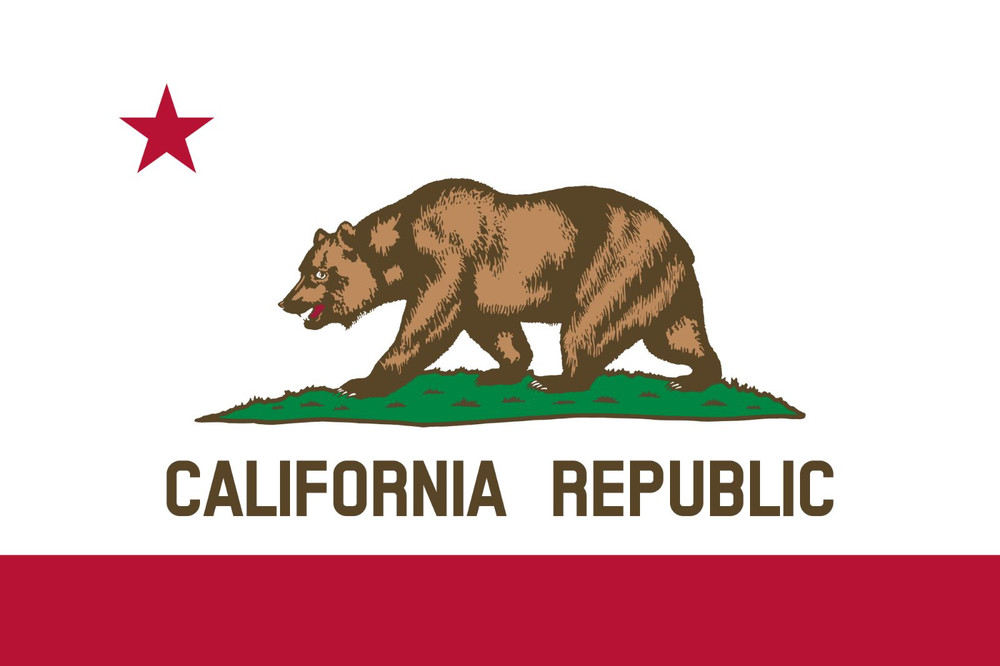 "California Republic" 3 ft x 5 ft Polyester Flag