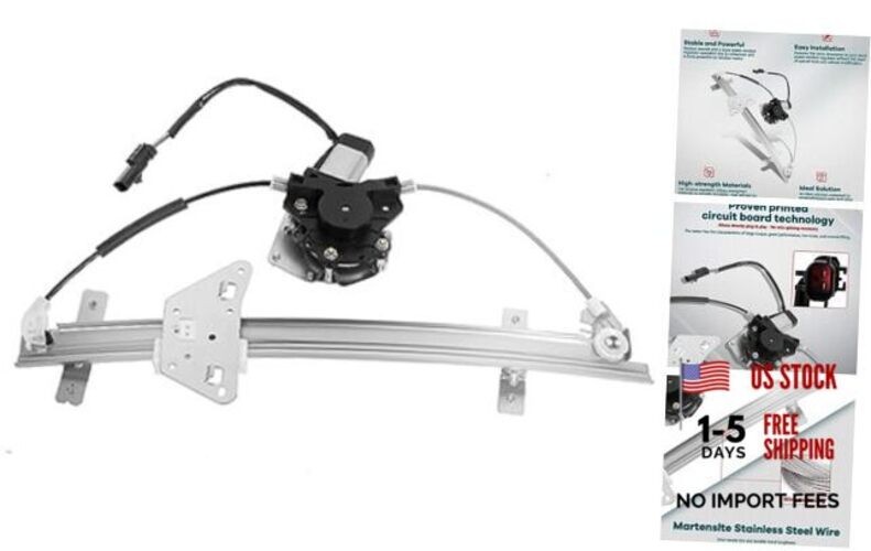 Rear Driver Side Power Window Regulator with Motor Compatible for 2000-2004
