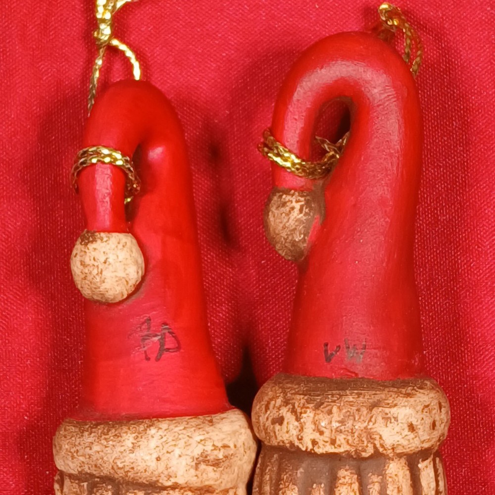 Icicle Santa Ornaments Set Of 2