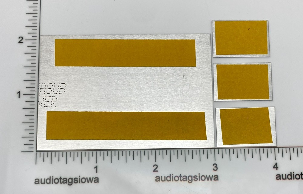 Compact Disc Digital Audio 4 Pieces Custom Made Aluminum Self Stick