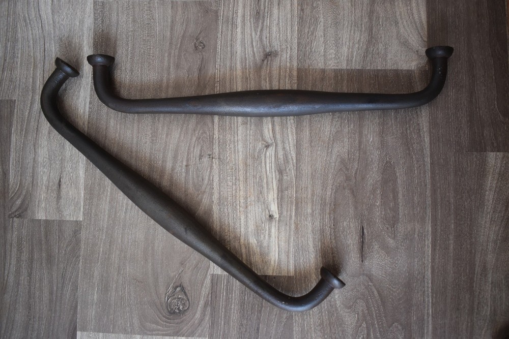 Victorian Handmade iron Big Gate door cabinet screen handles pull rustic 2 pic