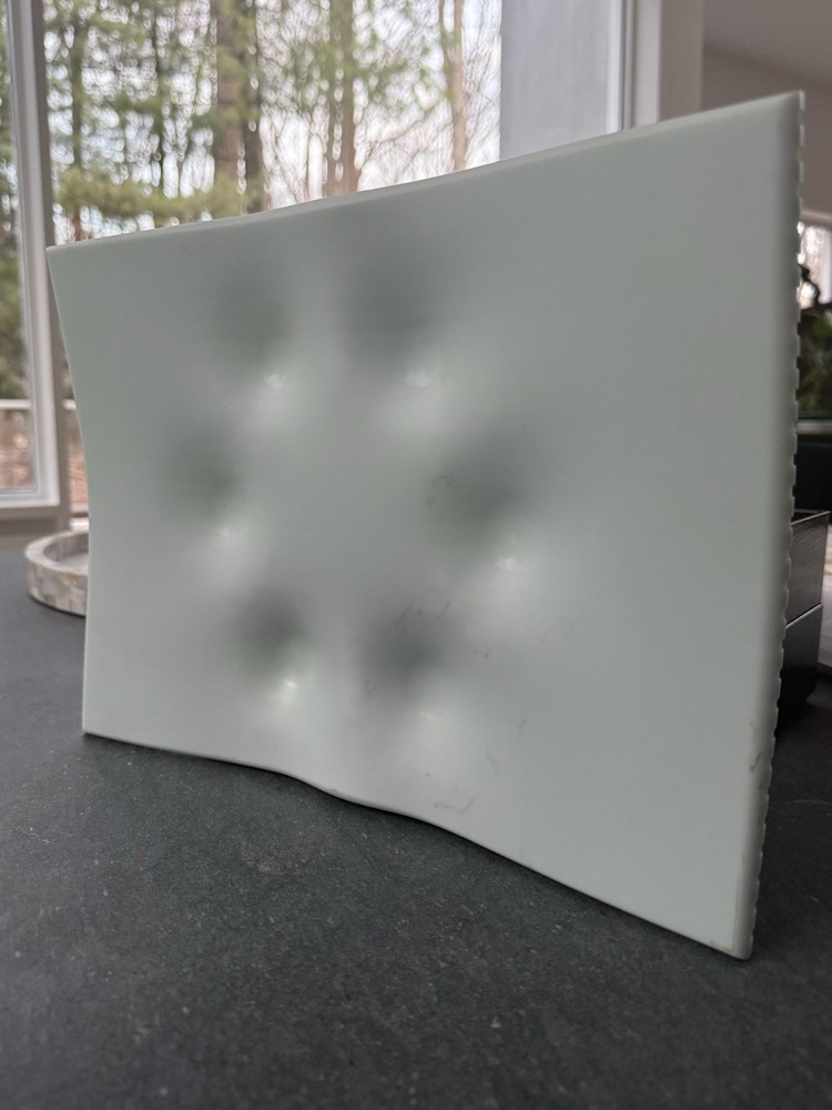 Modern White Textured Passover Ceremonial Seder Plate