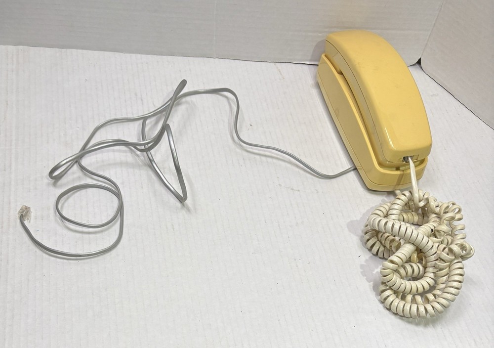 Vintage La Phone Brand Old Push Button Phone Untested
