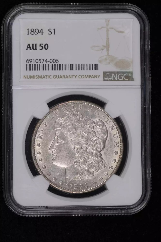 1894 Morgan Silver Dollar NGC AU-50