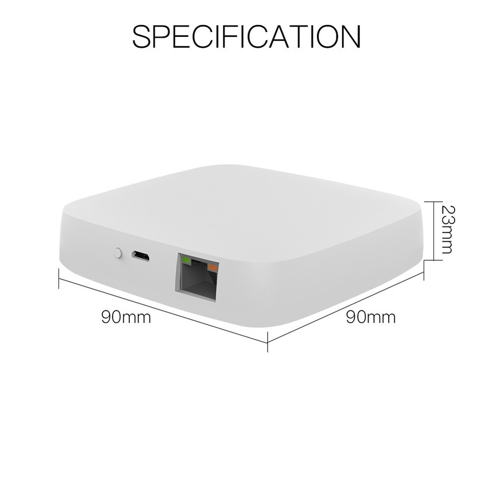 MOES Tuya Zigbee Smart Home Bridge Wired Hub Gateway Controller Alexa Google APP