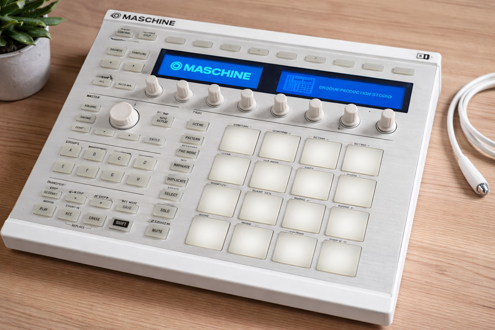 Native Instruments Maschine MK2 White MIDI Controller – Tested – Excellent Condi