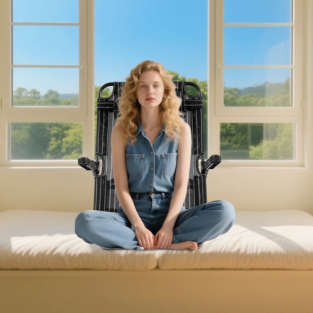 7 Position Adjustable Bed Backrest Support w/ Arms & Headrest Folding Reading