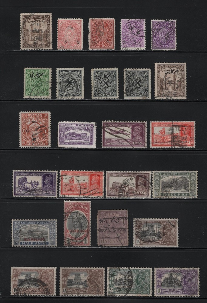 India-  lot  756.  Older  Used.