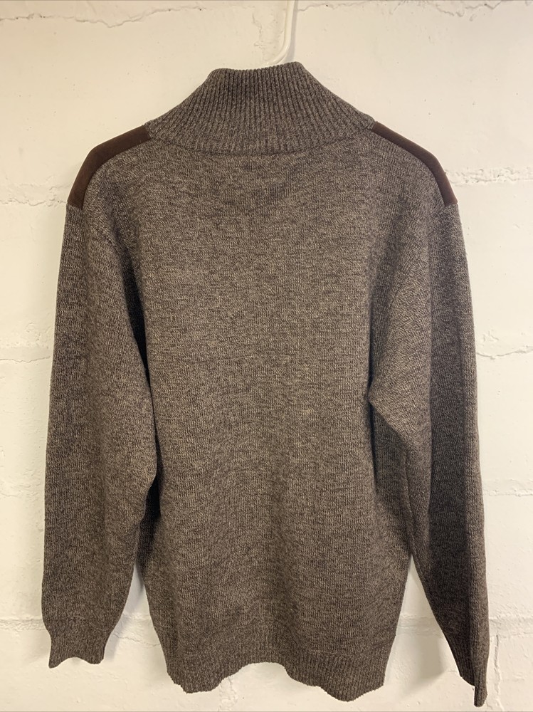 The Image Sweater Mens XL Brown 1/4 Zip