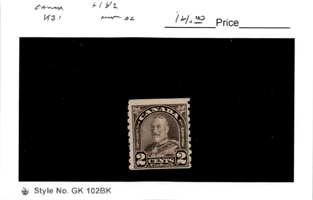 Canada, Postage Stamp, #182 Mint Hinged, 1931 King George (AD)