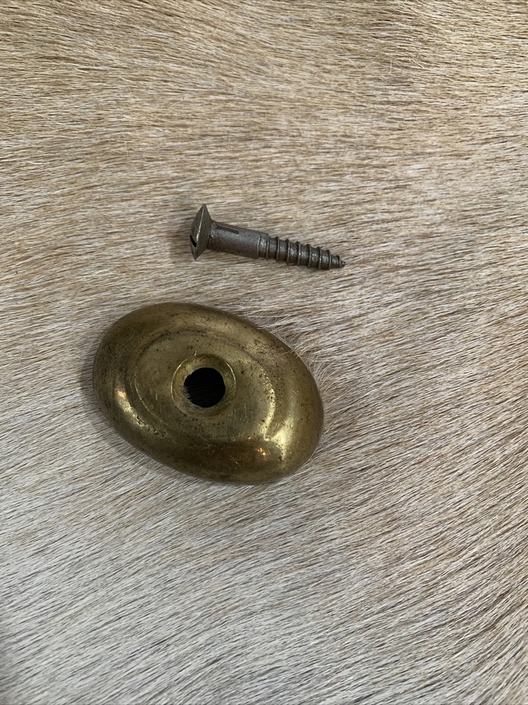 Brass Pistol Butt Cap with Screw