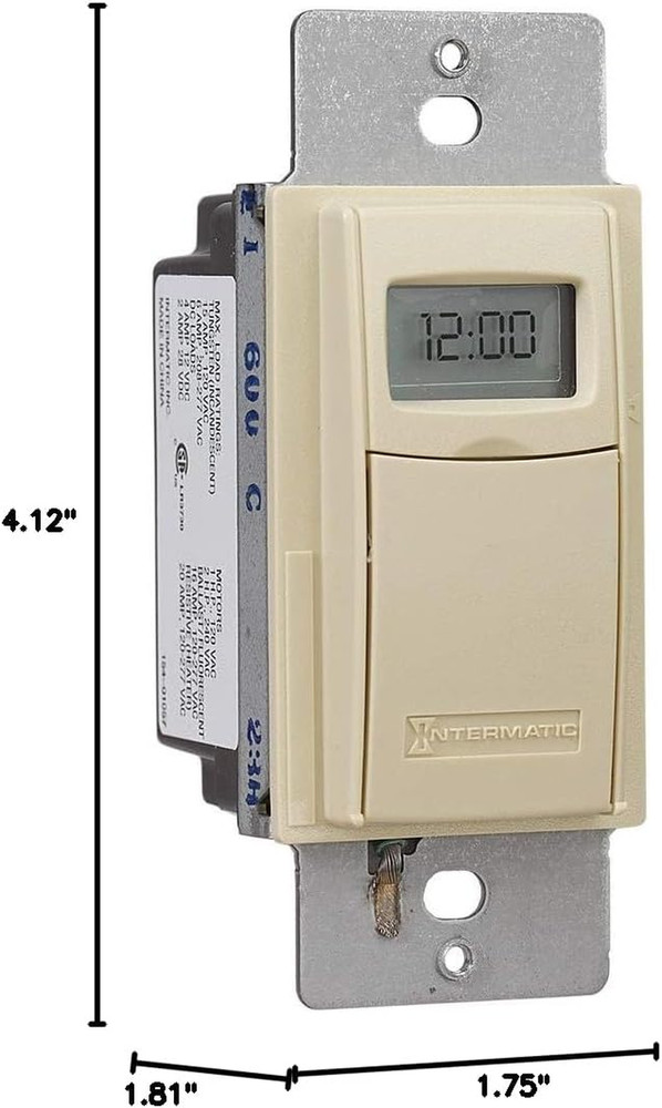 EI600C 7-Day Astronomic Timer Switch - Ivory, Single-Pole/3-Way