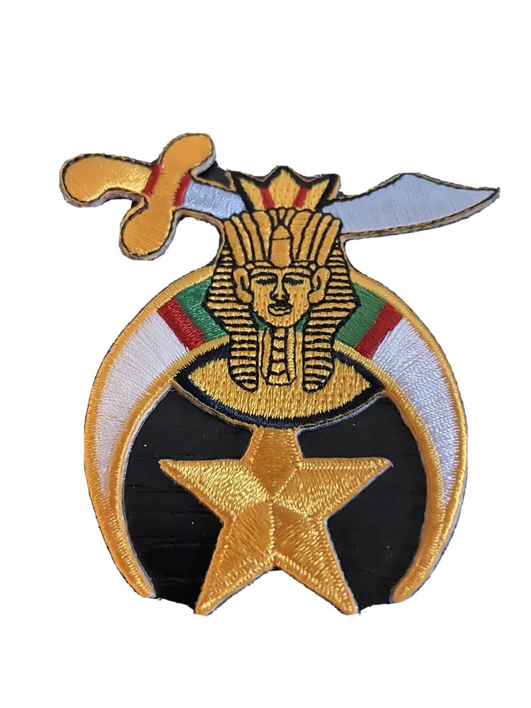 Shriner Iron-On Patch size 3" 1/8" x 2 7/8"