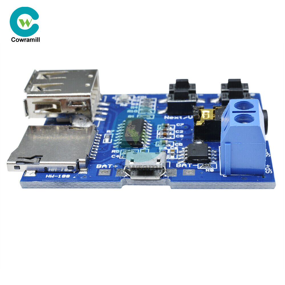 TF Card U-disk MP3 Format Decoder Board Amplifier Decoding Audio Player