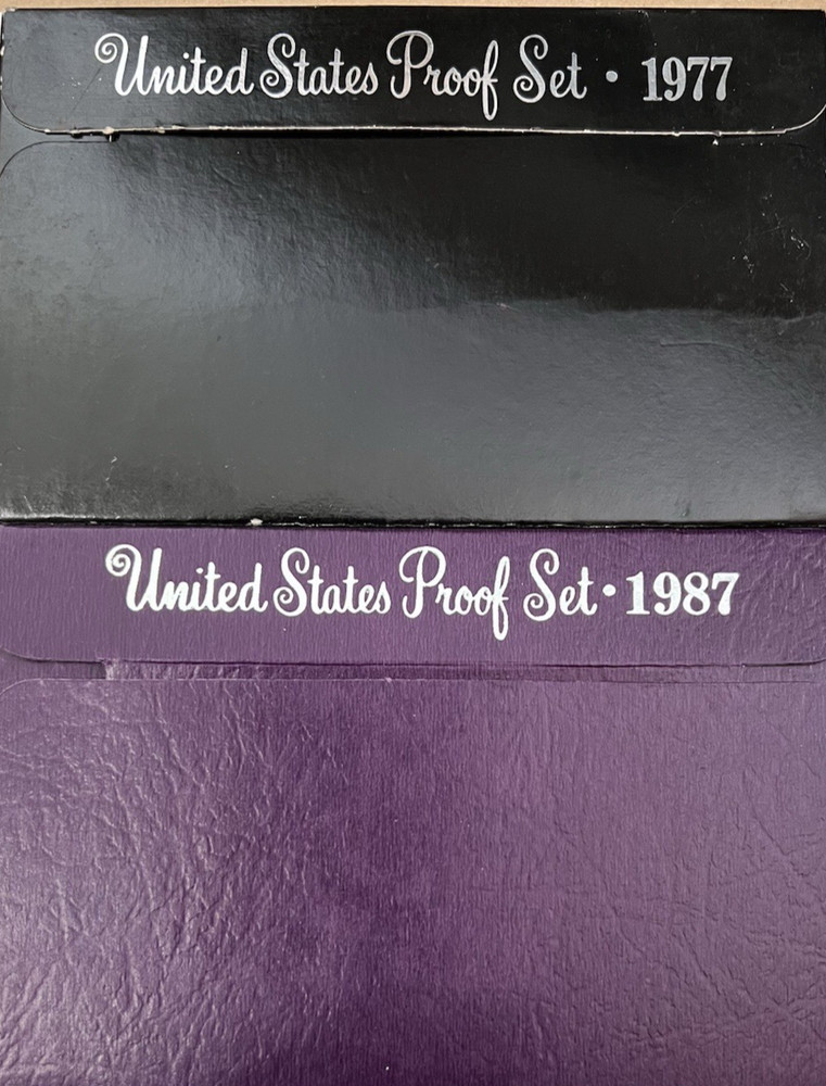 1977-S and 1987-S US Proof Sets
