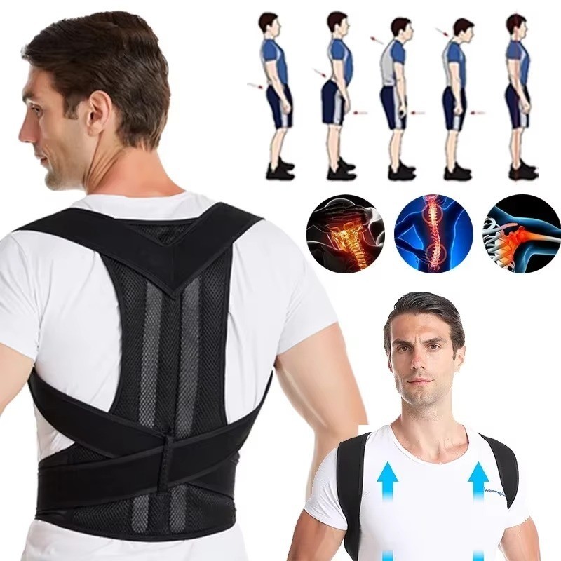 Back Support Posture Corrector Belt Adjustable Shoulder Clavicle Spine Support