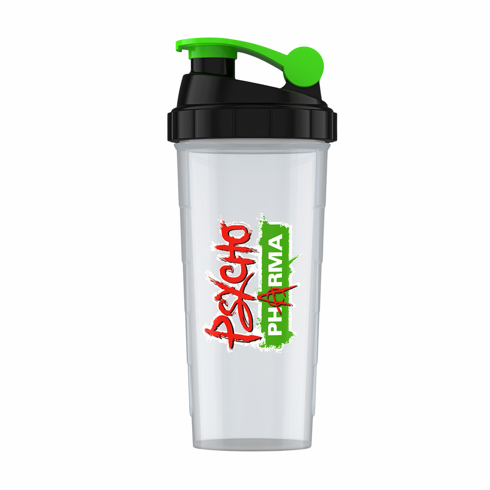 Psycho Pharma Shaker Bottle, NEW with 2 Free Samples!