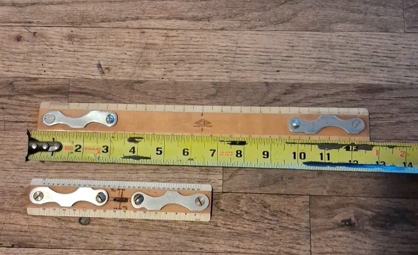 Vintage Universal Drafting 13" And 7" Machine Scale Ruler