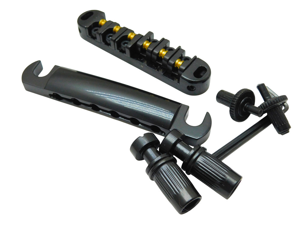 Black Brass Roller Saddle TOM Bridge with Stop Tail SMALL POST