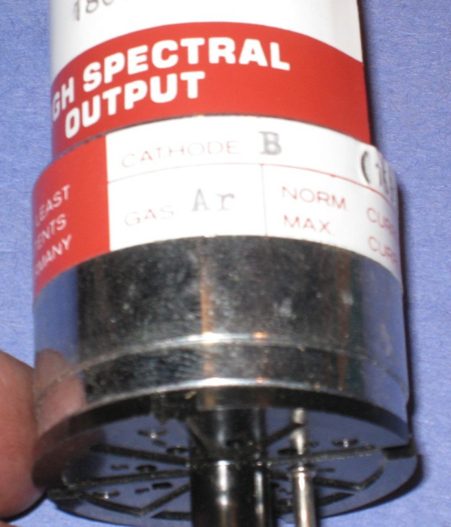 BORON B Hollow Cathode Source Lamp high spectral output 02w6