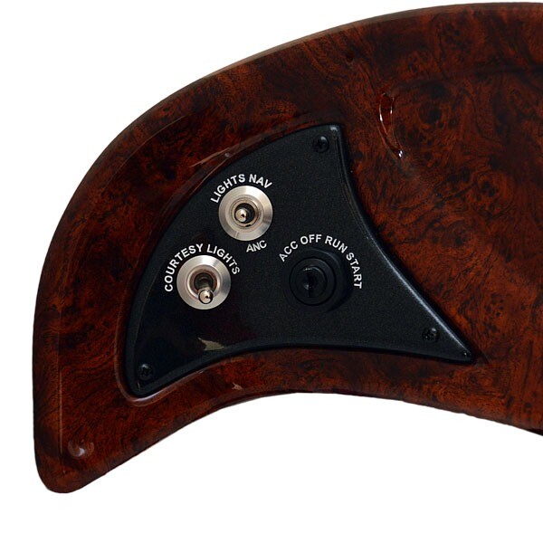 Sun Tracker Boat Gauge Switch Dash Panel Woodgrain 166419