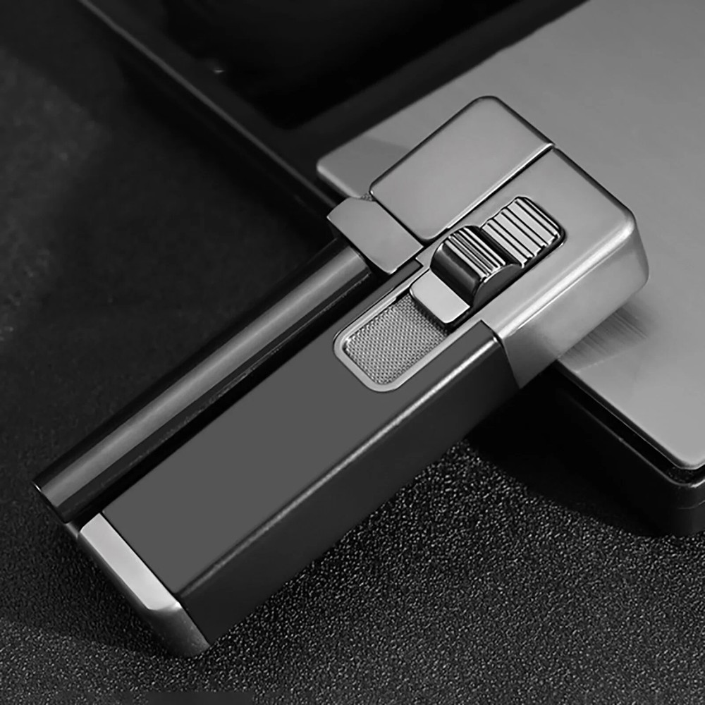 Portable Metal Lighter & Pipe Foldable Smoking pipe Multi-Functional Design