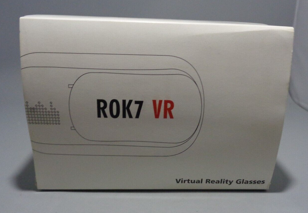 Virtual Reality Headset ROK7 VR w/Bluetooth Controller in Box