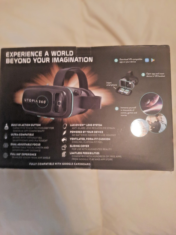 UTOPIA 360 virtual reality 3d headset