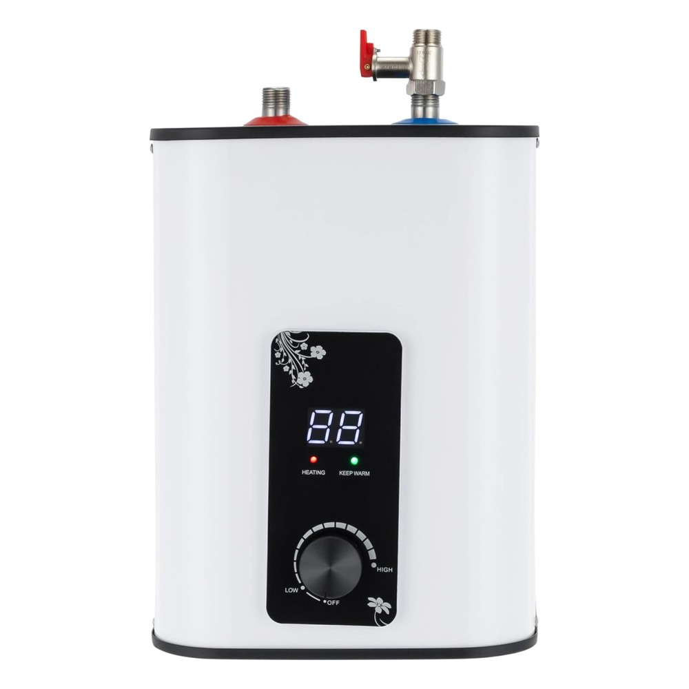 8L Rectangle Electric Mini Tank Water Heater Instant Hot Water Heater 1500W