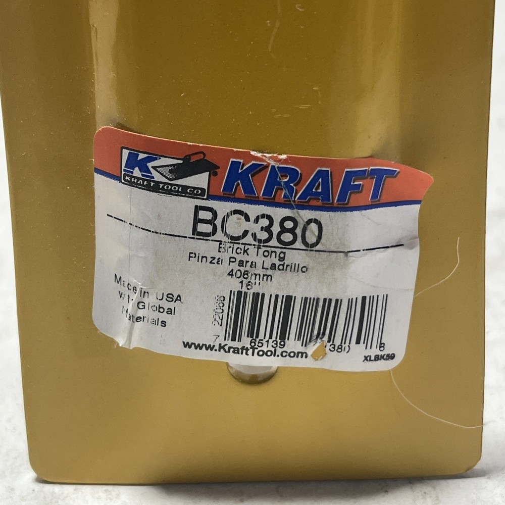 Kraft Tool Masonry Brick Tongs