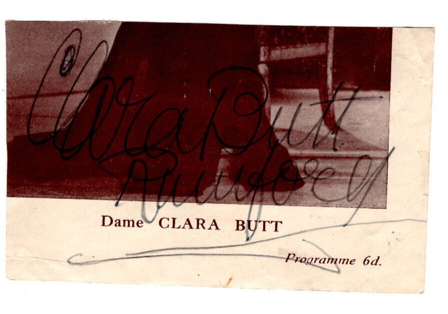 Clara Butt Signed Clip / Autographed Opera Singer