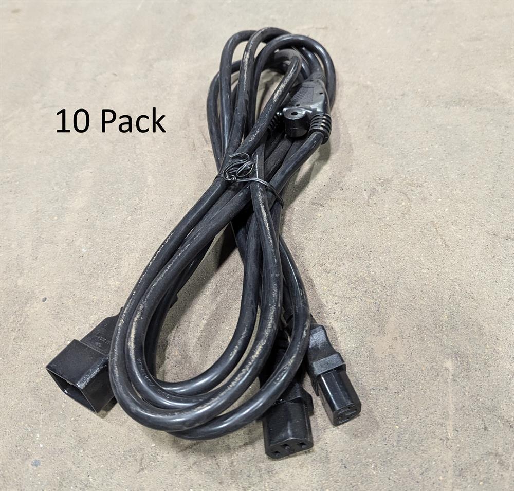 10-Pack Generic C20 to Dual C13 Power Cable