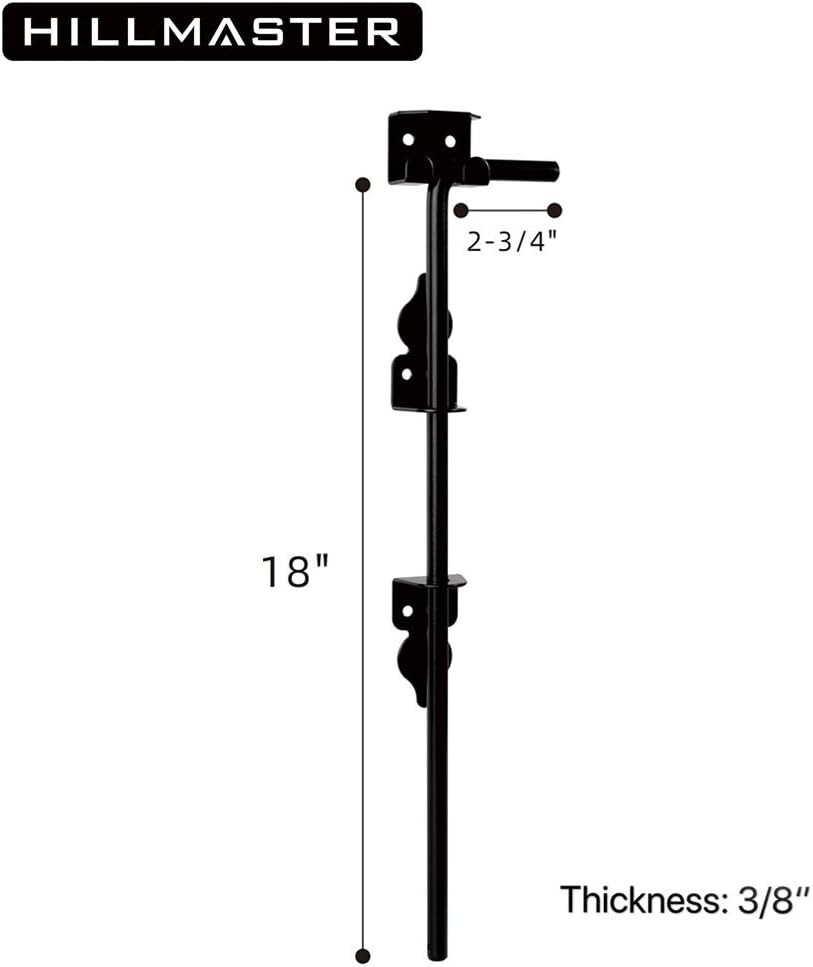 Secure and Lockable Gate Drop Rod - Easy Installation, Heavy-Duty Steel, 2 Pack