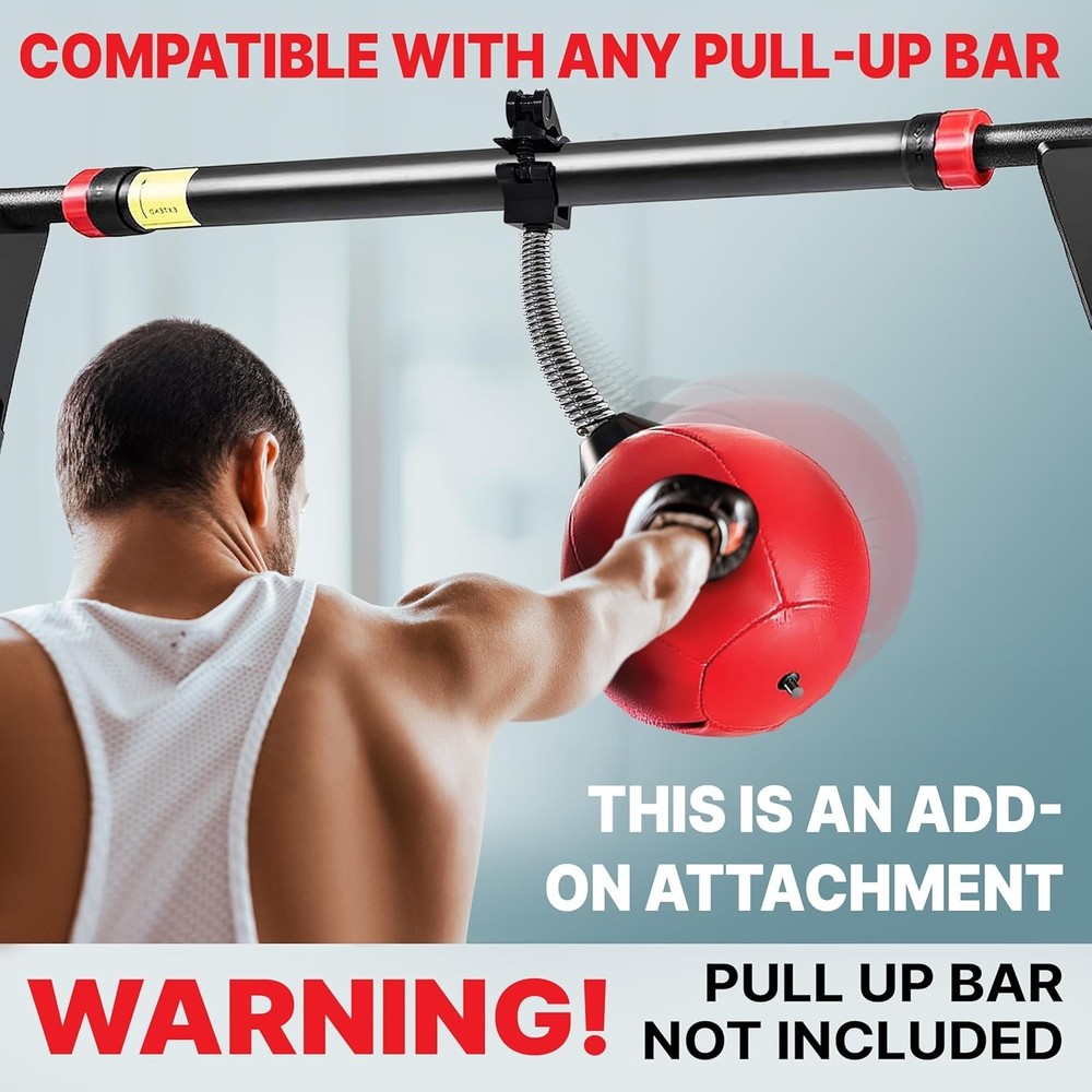 Punching Bag Add-On for Pull-Up Bars Quick Release PullUp Bar Not Included - ...