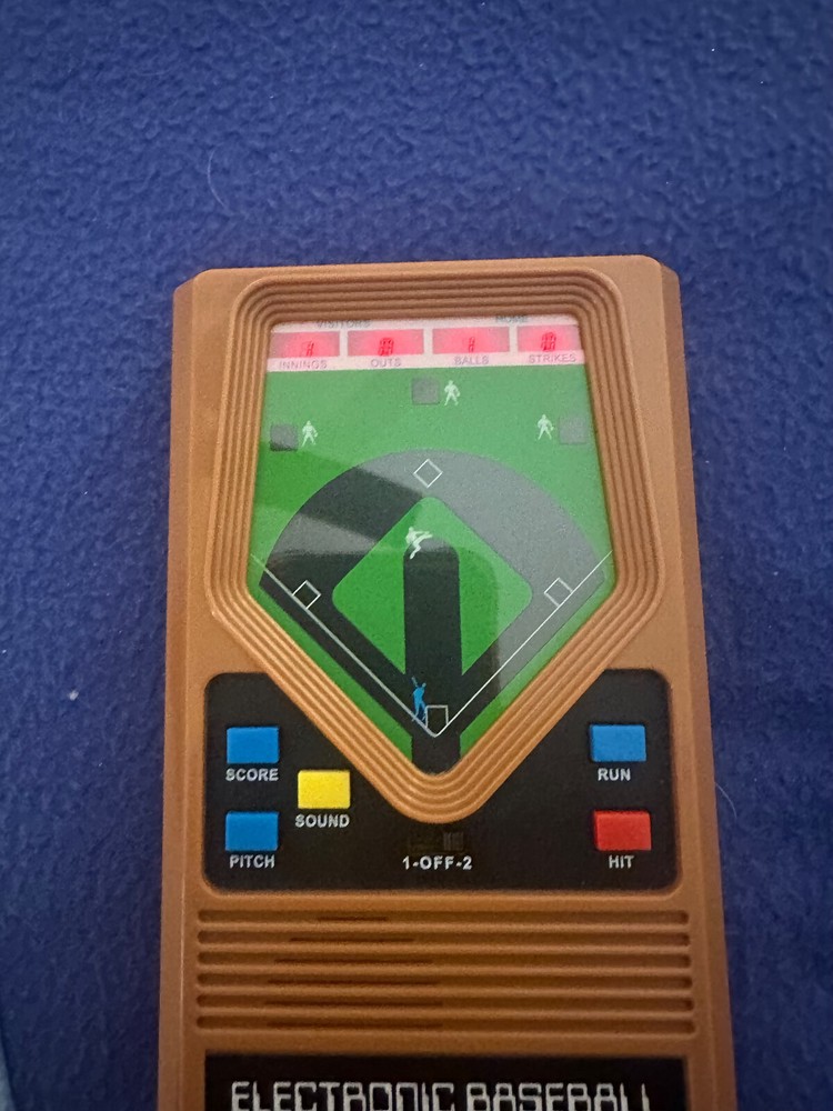 mattel handheld baseball game tested works